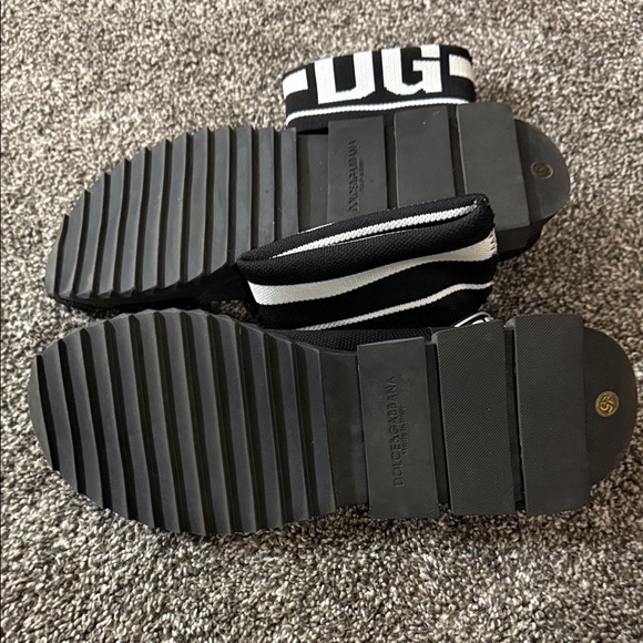 Dolce & Gabbana Black High-Top Sock Sneakers size EU 45 US 11.5 Mens - Picture 3 of 4